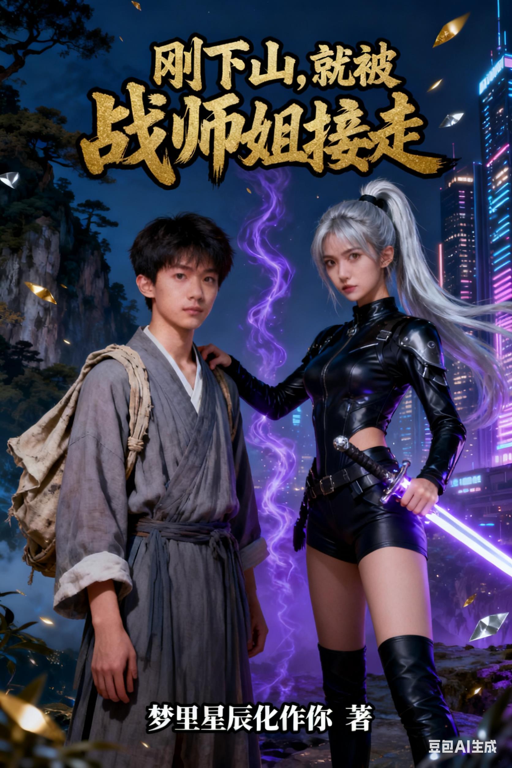 刚下山，就被战神师姐接走